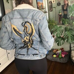 Jean jacket upcycled